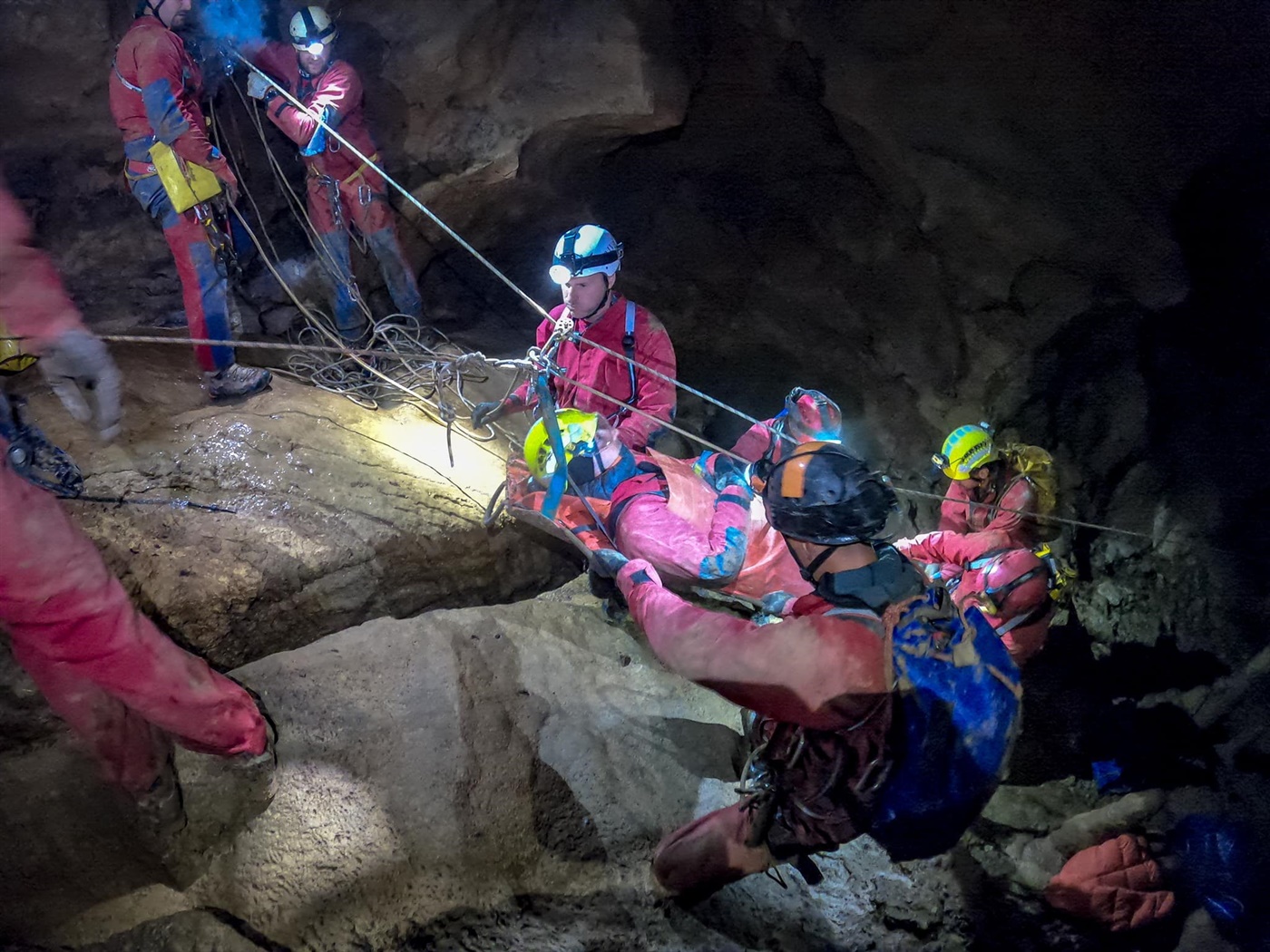 Vježba speleospašavanja HGSS Stanice Rijeka 